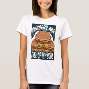 Camiseta Las hamburguesas son blancas para mis mujeres del 