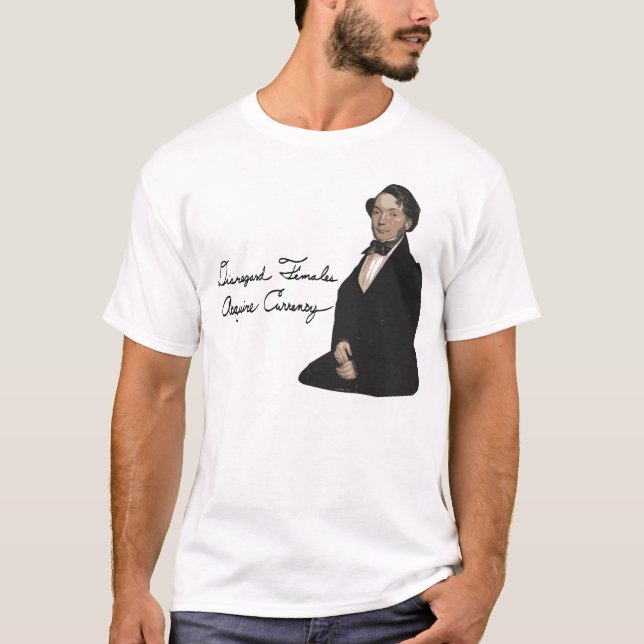 Camiseta Las hembras de la indiferencia, adquieren moneda (Anverso)