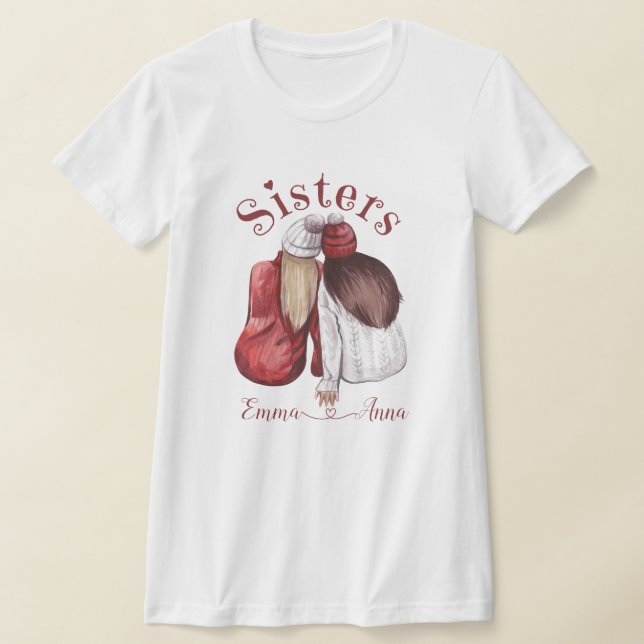 Camiseta Las hermanas adoran a los hermanos coincidentes (Distribución)