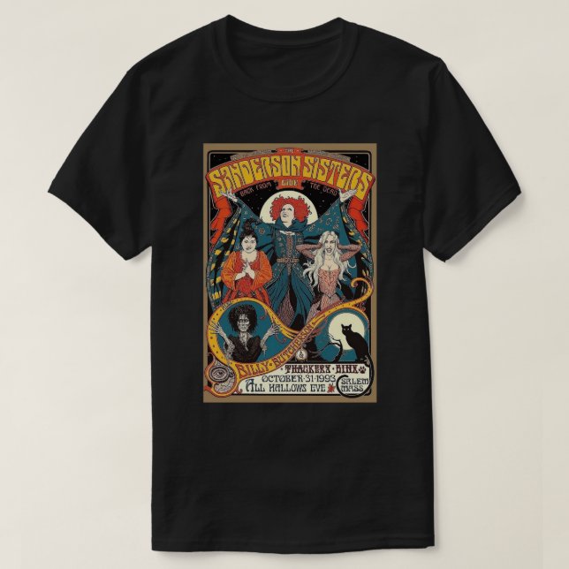 Camiseta Las hermanas Sanderson Poster en vivo (Diseño del anverso)