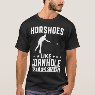 Camiseta Las herraduras son para hombres Lanzador de lanza