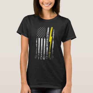 Camiseta Las Herramientas De Bandera De Ee.Uu. Para Los Ele