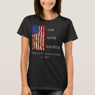 Camiseta Las hijas de DAR Motto de la Revolución Americana