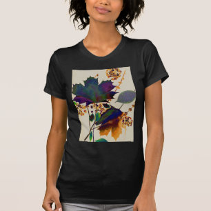 Camiseta Las hojas de otoño en los colores reales