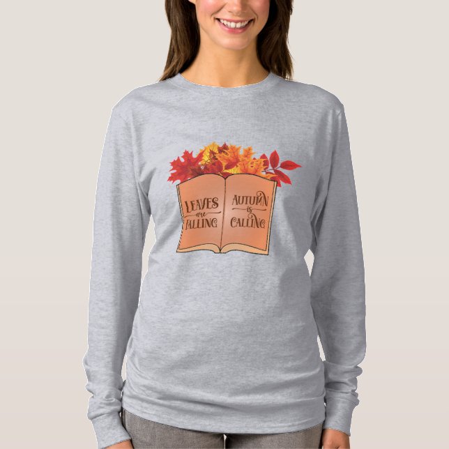 Camiseta Las hojas están cayendo (Anverso)