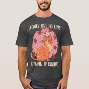 Camiseta Las hojas están cayendo El otoño llama a la tempor