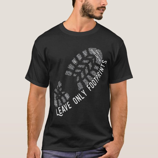 Camiseta Las huellas de la partida de los amantes del parqu (Anverso)