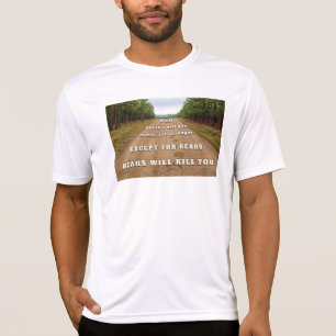 Camiseta Las huellas de las patas de los osos de SlipperyJo