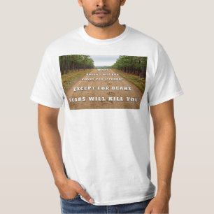 Camiseta Las huellas de las patas de los osos de SlipperyJo