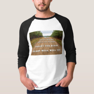 Camiseta Las huellas de las patas de los osos de SlipperyJo