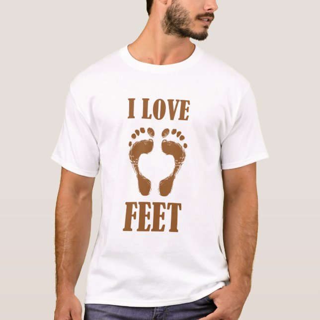 Camiseta Las huellas de las soles de pies son curioso amor  (Anverso)