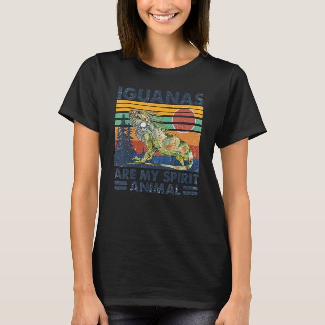 Camiseta Las Iguanas retro son mi animal espiritual (Anverso)