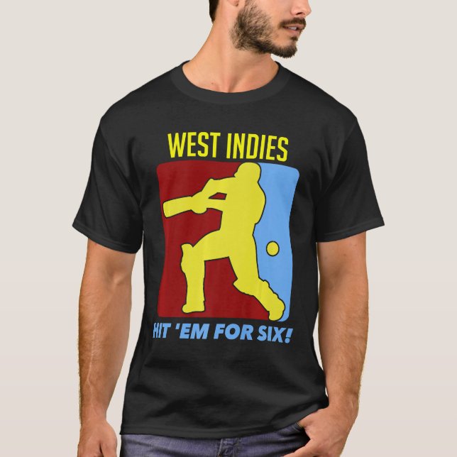 Camiseta Las Indias Occidentales Lo Golpearon Por Seis Cric (Anverso)
