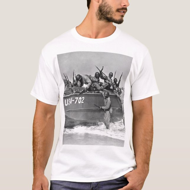 Camiseta Las ingenieros des infanteria de marina del negro, (Anverso)