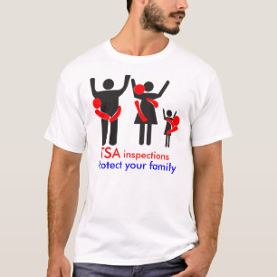 Camiseta Las inspecciones de TSA - proteja a su familia