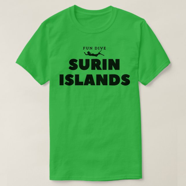 Camiseta Las islas de Surin se divierten buceando en 1 (Diseño del anverso)