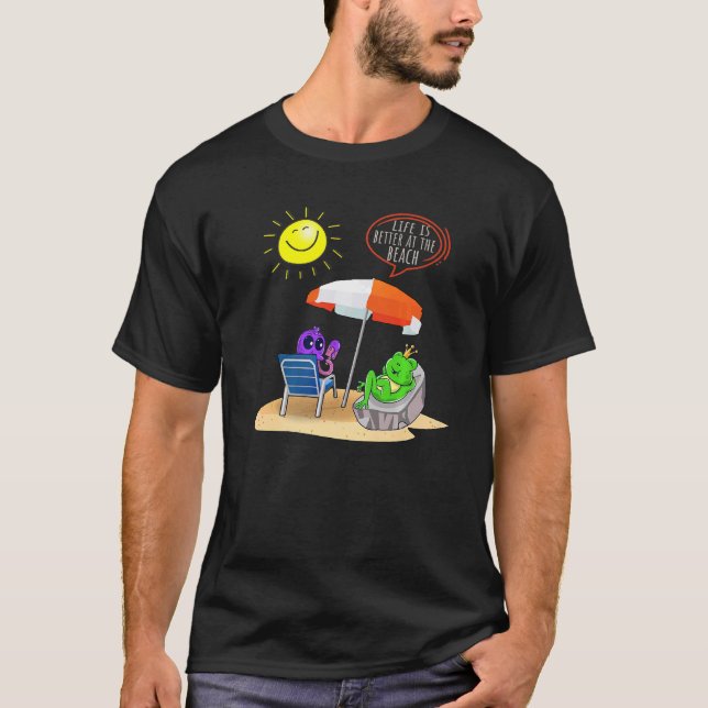 Camiseta Las Jellyfish Me Encuentran En La Playa Meme Fun F (Anverso)