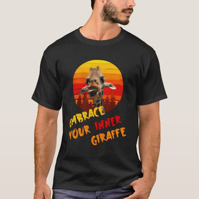 Camiseta Las jirafas abrazan tu jirafa interior (Anverso)