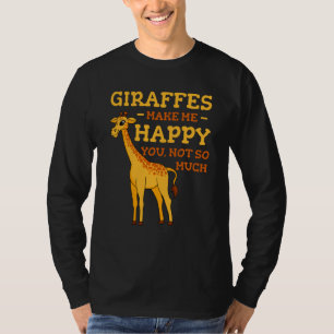 Camiseta Las jirafas me hacen feliz recuerdo de Safari en Á