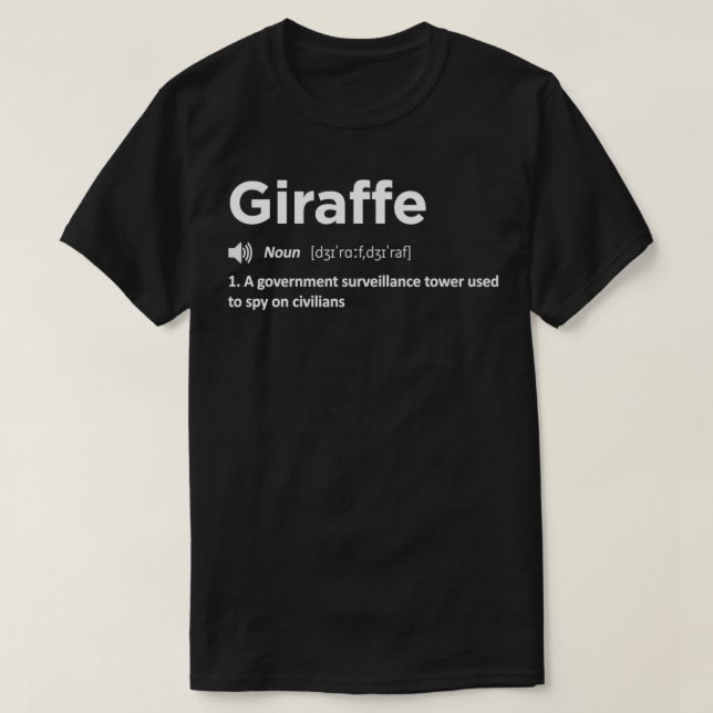 Camiseta Las jirafas no existen 2 (Diseño del anverso)