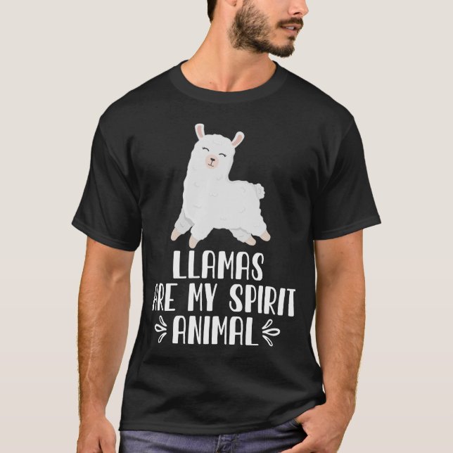 Camiseta Las Lamas son mi animal espiritual (Anverso)