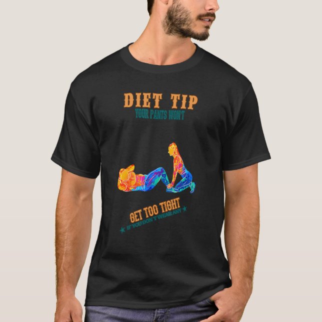Camiseta Las Láminas De La Dieta Pilates Siguen Haciendo Pa (Anverso)