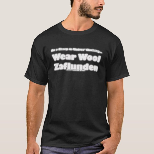 Camiseta las lanas del desgaste zaflunden letras solamente (Anverso)