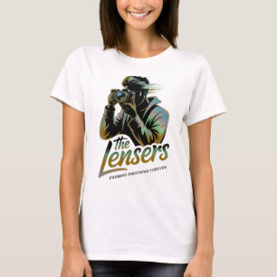 Camiseta Las Lensers   Enmarcando Emociones Fotógrafa Mujer