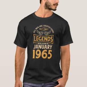 Camiseta Las Leyendas De Cumpleaños Nacieron En Enero De 19