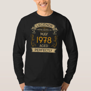 Camiseta Las Leyendas De Cumpleaños Nacieron En Mayo De 197