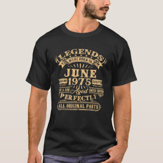 Camiseta Las Leyendas De Los Hombres Nacieron En Junio De 1
