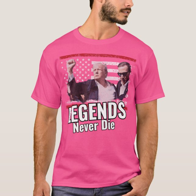 Camiseta Las leyendas de Trump nunca mueren (Anverso)