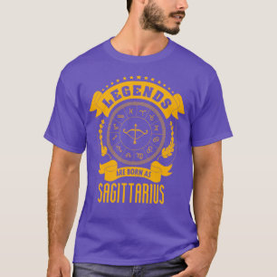 Camiseta Las leyendas nacen como Sagittarius