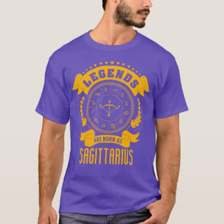 Camiseta Las leyendas nacen como Sagittarius