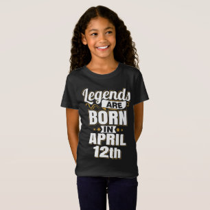 Camiseta Las leyendas nacen el 12 de abril