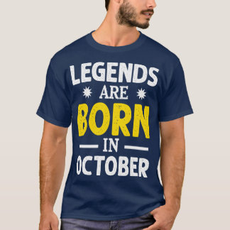 Camiseta Las leyendas nacen el 1 de octubre