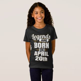 Camiseta Las leyendas nacen el 20 de abril