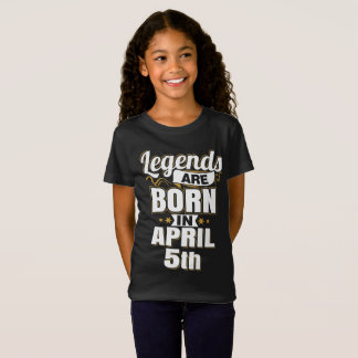 Camiseta Las leyendas nacen el 5 de abril