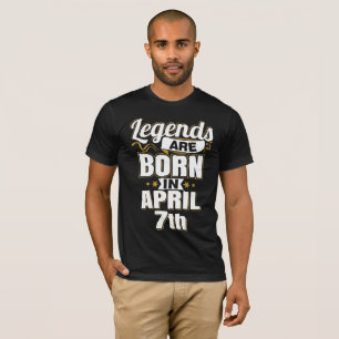 Camiseta Las leyendas nacen el 7 de abril