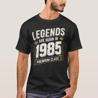 Camiseta Las leyendas nacen en 1985 - regalo de cumpleaños