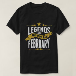 Camiseta Las leyendas nacen en febrero