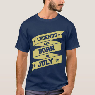 Camiseta las leyendas nacen en julio