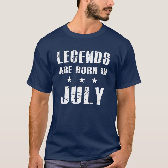 Camiseta Las leyendas nacen en julio (Anverso)