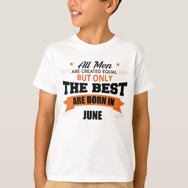 Camiseta Las Leyendas Nacen En Junio (Anverso)