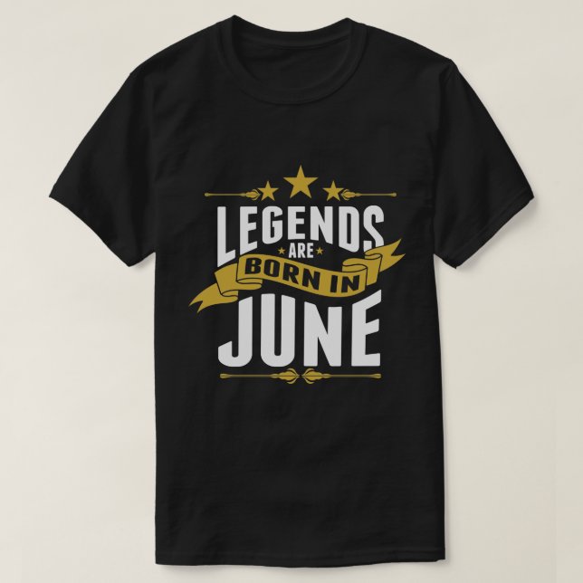 Camiseta Las leyendas nacen en junio (Diseño del anverso)