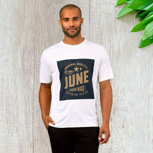Camiseta Las leyendas nacen en junio de calidad original
