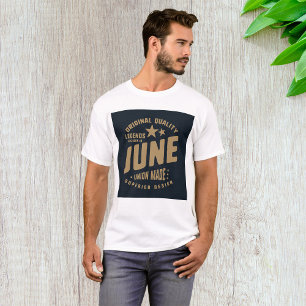 Camiseta Las leyendas nacen en junio de calidad original