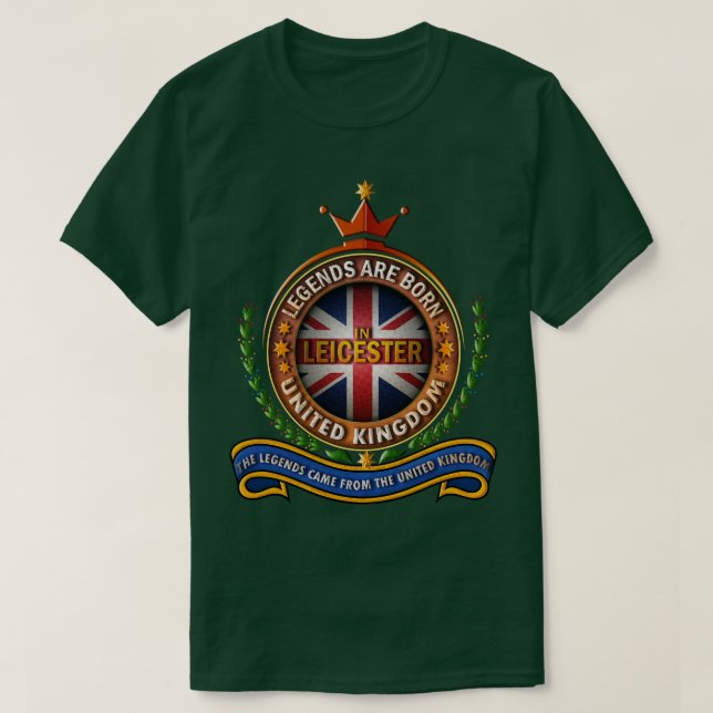 Camiseta las leyendas nacen en Leicester (Diseño del anverso)