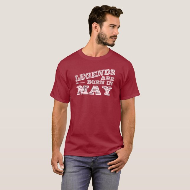Camiseta Las leyendas nacen en mayo (Anverso completo)