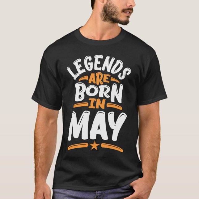 Camiseta Las Leyendas Nacen En Mayo (Anverso)